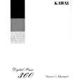KAWAI 360 Owners Manual