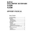 KAWAI X120 Owners Manual