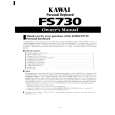 KAWAI FS730 Owners Manual