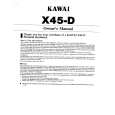 KAWAI X45 Owners Manual