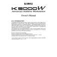 KAWAI K5000W Owners Manual