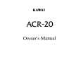 KAWAI ACR20 Owners Manual