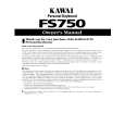 KAWAI FS750 Owners Manual