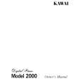 KAWAI 2000 Owners Manual