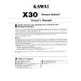 KAWAI X30 Owners Manual