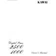 KAWAI 2500 Owners Manual