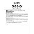 KAWAI X65D Owners Manual